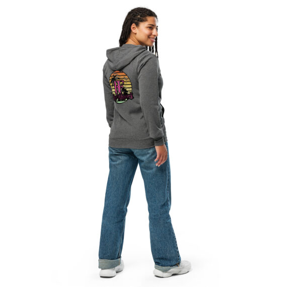 Travel Series Unisex Hawaiian zip hoodie